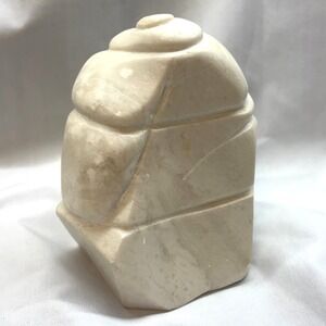 Unbranded Soapstone Sculpture Unisex OS Cream Good Hand Carved Nautilus Shell